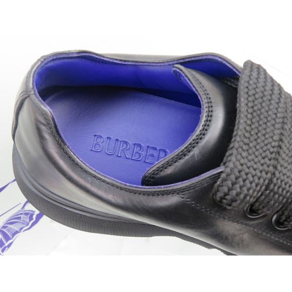 NIB BURBERRY RANGER BLACK LEATHER LACE UP HIKING BOOTS US 11 44 ITALY $990 - Picture 9 of 14